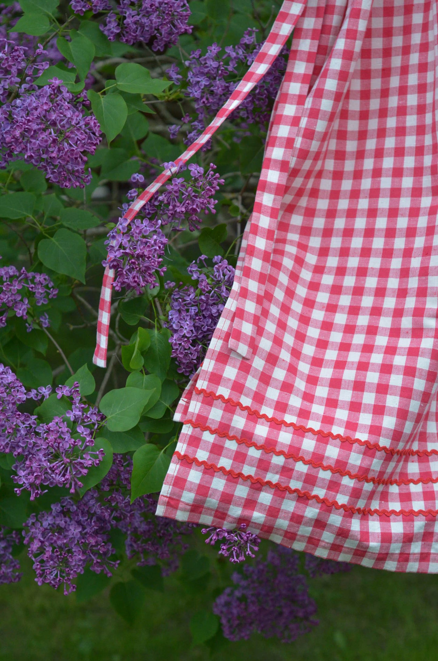 Plaid Linen Dress