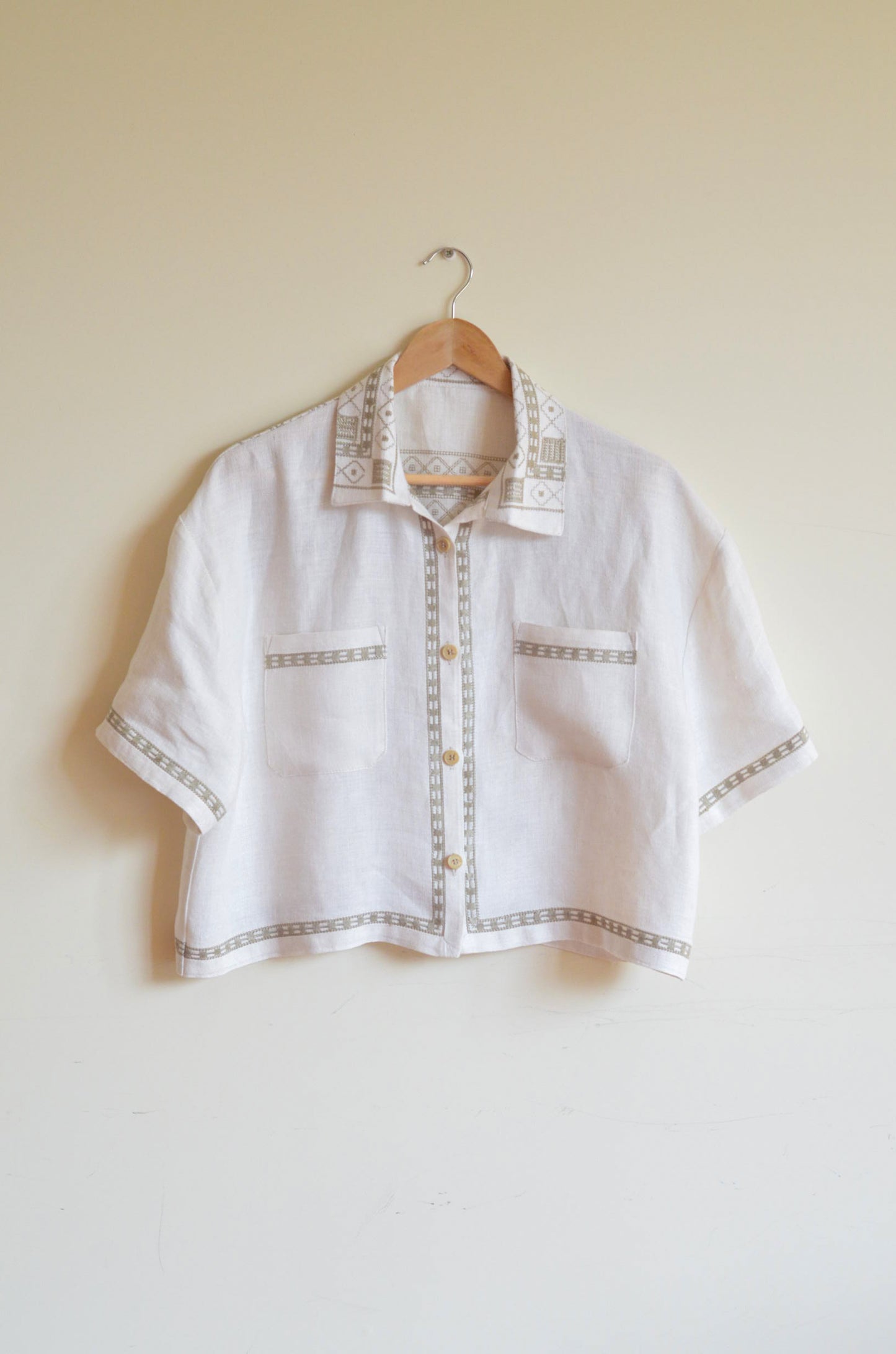 Oversized Shirt with Embroidery