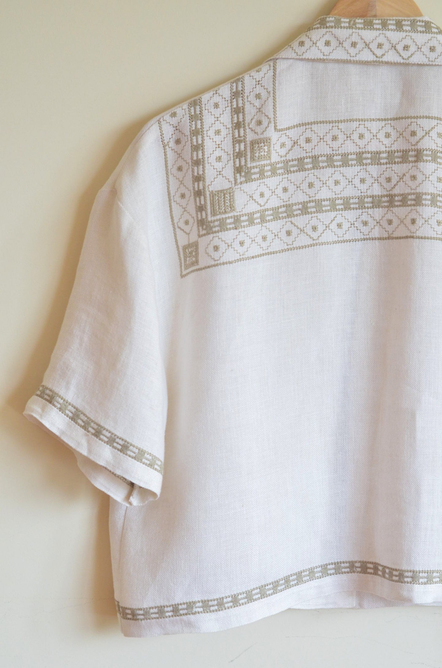 Oversized Shirt with Embroidery