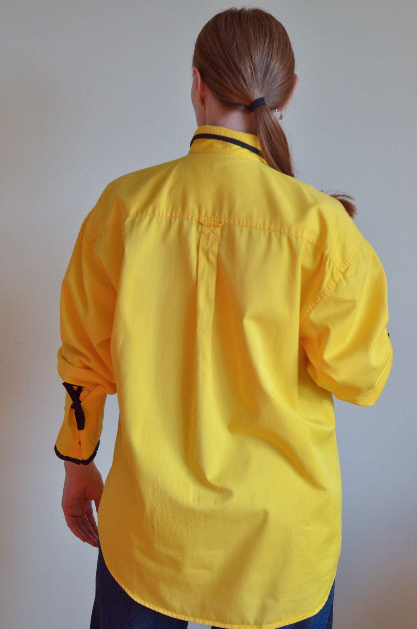 Yellow Shirt with Black Accents