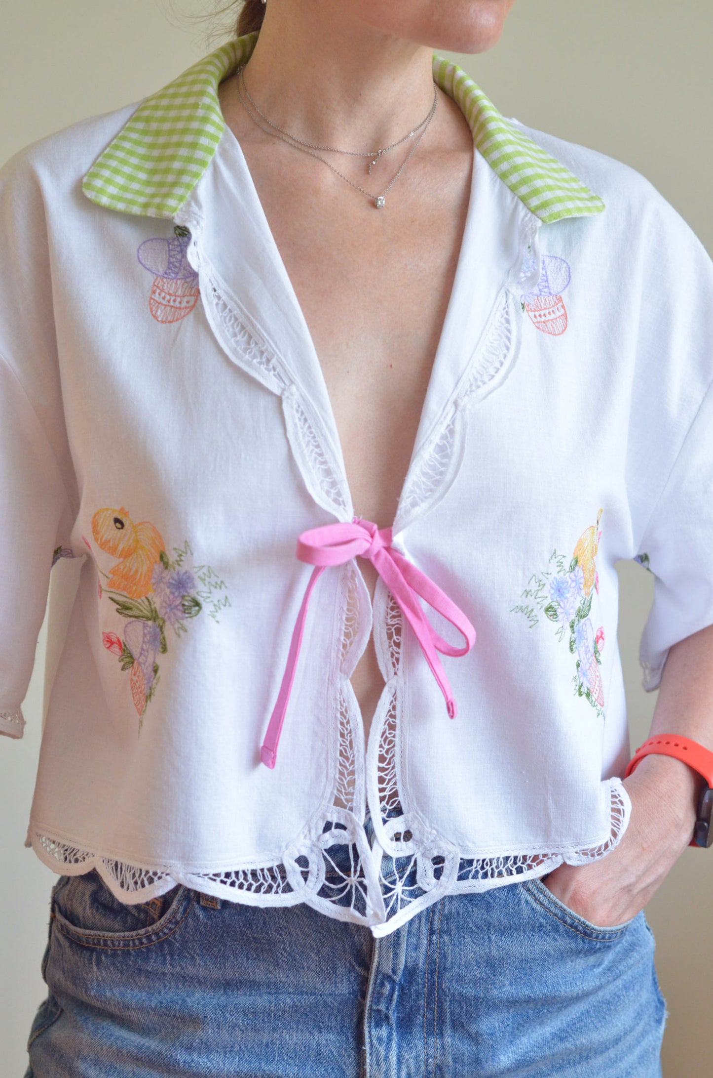 Shirt with Embroidery