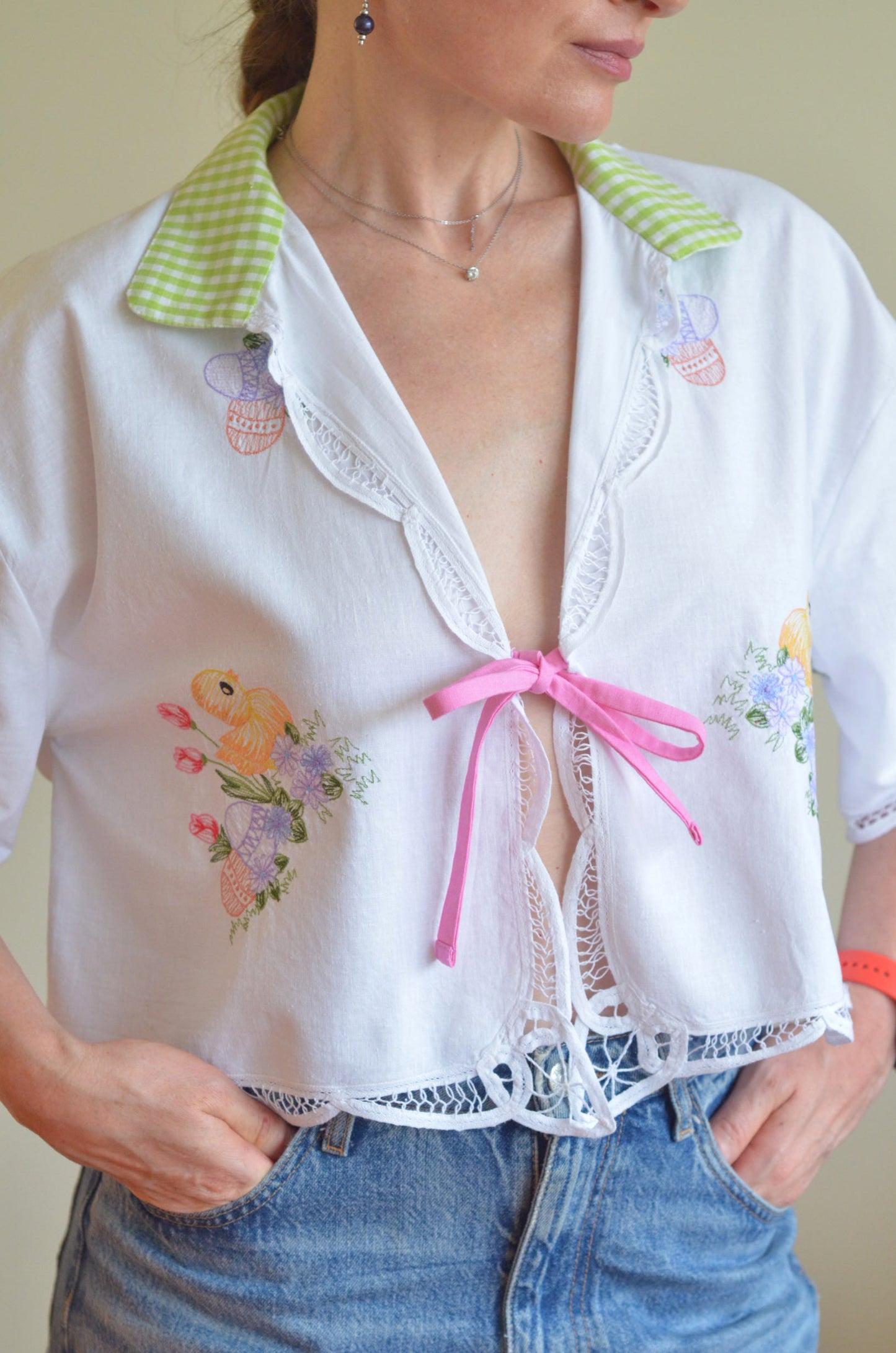 Shirt with Embroidery