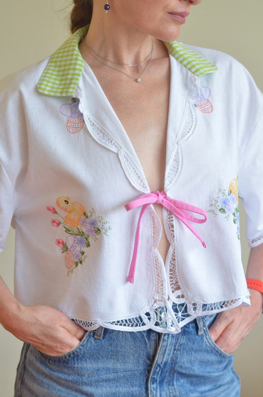 Shirt with Embroidery