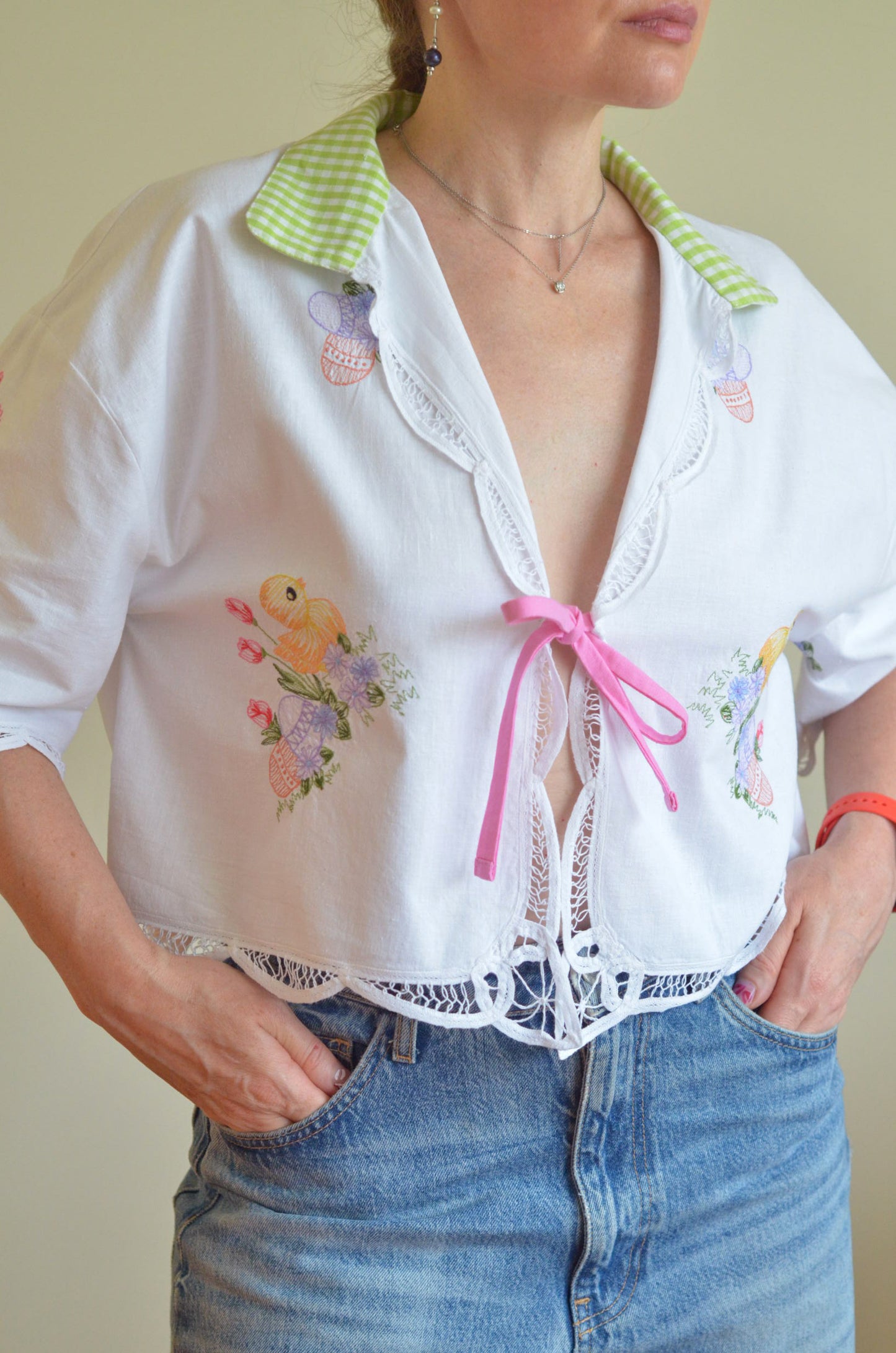 Shirt with Embroidery