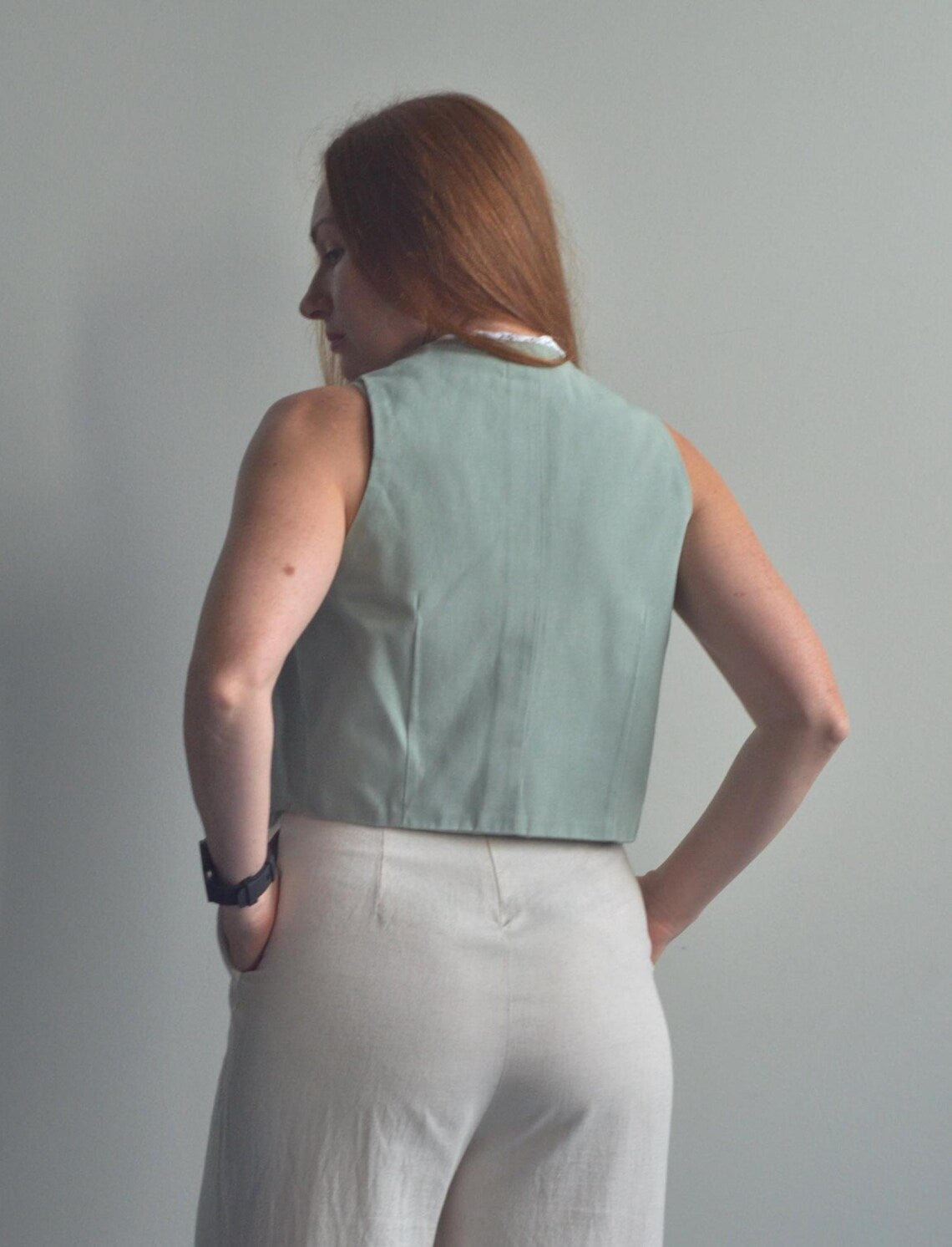 Vest With Vintage Lace