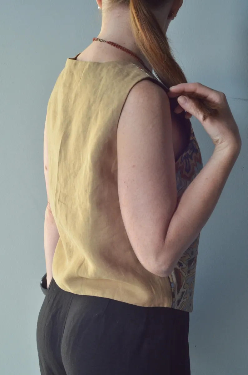 Patterned Cotton Vest